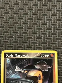 Pokemon Card EX Team Rocket Returns Dark Marowak 7/109 Rare - Image 5