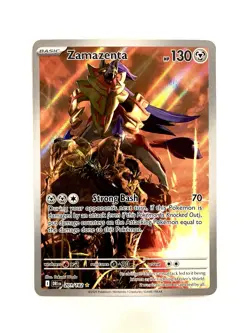 Zamazenta 201/182 Destined Rivals Illustration Rare Pokemon TCG Card NM - Image 1