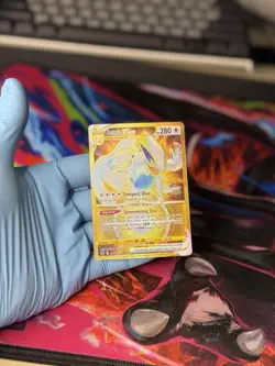 Pokemon TCG SWSH Silver Tempest Lugia VSTAR Card 211/195 Gold Secret Rare NM/M - Image 3