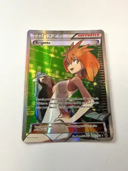 Pokemon TCG Brigette Full Art Card 161/162 XY Breakthrough LP - Image 1
