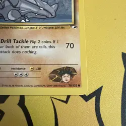 Brock's Rhyhorn 70/132 - 1ST EDITION - Gym Heroes - Pokemon Card - Image 5