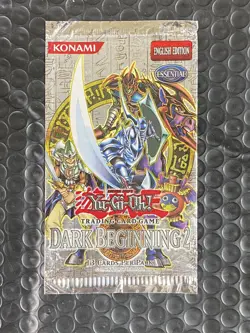 YuGiOh! - Dark Beginning 2 (DB2) Unlimited EMPTY! Booster Pack Wrapper NO Cards! - Image 1
