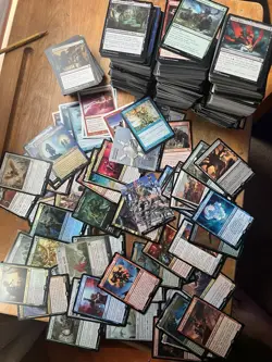 1200 Magic the Gathering MTG card lot with 50 Rares - Image 1
