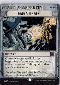 Mana Drain Outlaws of Thunder Junction: Breaking News Regular NM M 0011 - Image 1