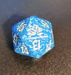 MtG Spindown Dice - Blue - Black Lotus - Image 1