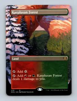 Karplusan Forest (Borderless) Dominaria United Non-Foil MTG NM - Image 1