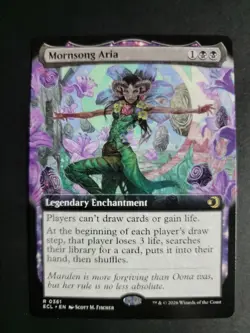 Mornsong Aria (Extended Art) Rare MTG Lorwyn Eclipsed - Image 1