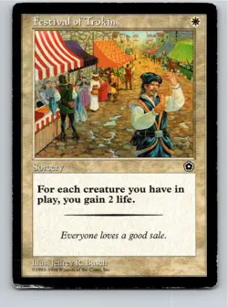 Magic the Gathering HP Festival of Trokin Portal Second Age MTG Free Shipping! - Image 1