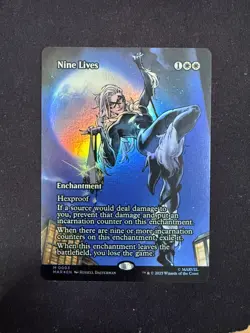 Nine Lives (FOIL BORDERLESS) Marvel's Spider-Man - Magic/MTG - Image 1