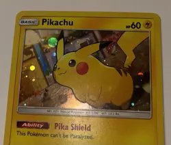 2018 Pokemon TCG Pikachu SM157 Black Star Promo Holo! LP Cond. - Image 3