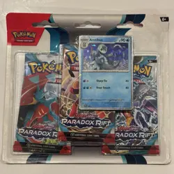 Pokemon Arctibax Cetitan Paradox Rift Sealed 3-Pack Blisters 12 Packs 820650854033 - Image 1