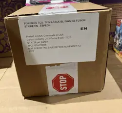 SEALED CASE of 24x Pokemon Fusion Strike 3-pack Blisters New & Sealed - espeon - Image 2