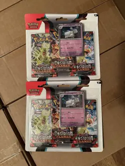 Pokemon TCG Obsidian Flames 3 Pack Blister [Houndstone] 820650853784 - Image 1
