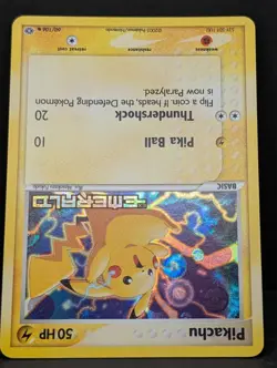 Pikachu 60/106 EX Emerald Reverse Holo Rare Pokemon TCG Nintendp LP+ - Image 4