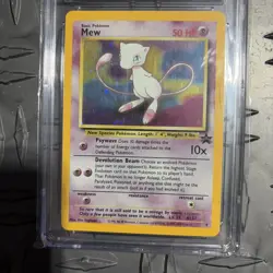 2000 POKEMON BLACK STAR PROMO HOLO POKEMON LEAGUE #9 MEW CGC 10 GEM MINT - Image 2