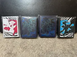 4 Packs Of Pokemon Sleeves Sealed 260 Total White Flare, Black Bolt, Phantasmal - Image 1
