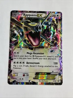 Shiny Rayquaza EX XY69 2015 Pokemon TCG Ultra Rare Black Star Promo - Image 1