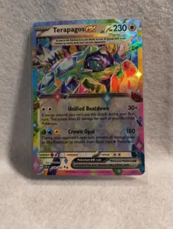 Pokemon TCG Terapagos EX 128/142 Stellar Crown Holo Double Rare NM Condition - Image 1