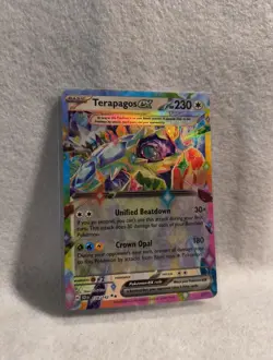 Pokemon TCG Terapagos EX 128/142 Stellar Crown Holo Double Rare NM Condition - Image 3