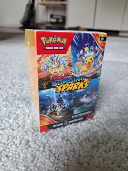 Pokemon TCG Scarlet & Violet Surging Sparks Booster Bundle 6 Packs, New Sealed - Image 1