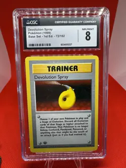1999 Pokemon Devolution Spray Base Set 1st Edition 72/102 CGC MINT 8 TCG Vintage - Image 1