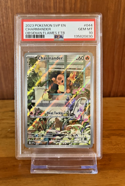 2023 POKEMON SVP OBSIDIAN FLAMES ETB PROMO #044 CHARMANDER PSA 10 - Image 1