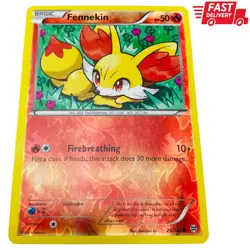 Pokemon TCG Fennekin 25/162 Reverse Holo XY BREAKthrough EX - Image 1