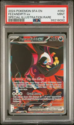 2024 Pokemon Shrouded Fable SIR Fezandipiti #92 PSA 9 #8092 - Image 1