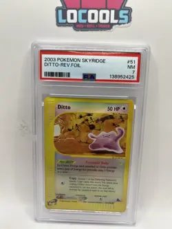 2003 Pokemon Skyridge Ditto Reverse Holo #51 - PSA 7 Near Mint CLEAN! - Image 1