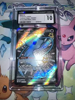 Pokemon Mew EX 216/091 Paldean Fates Ultra Rare CGC 10 Gem Mint - Image 1