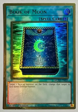 Book Of Moon MGED-EN039 (NM) Premium Gold Rare 1st Edition YuGiOh! - Image 1