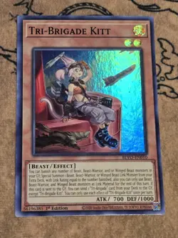 Yugioh Tri-Brigade Kitt BLVO-EN010 1st Edition Super Rare NM - Image 1