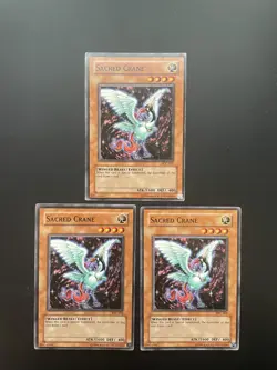 Yugioh Sacred Crane IOC-069 Unlimited Edition Common MP X3 - Image 1