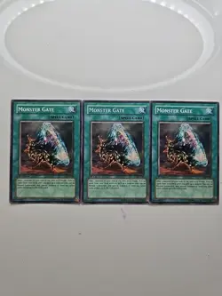 Yugioh Monster Gate AST-039 Ancient Sanctuary 1st Edition x3 Playset NM - Image 1