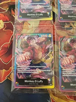 4x One Piece TCG Sealed 2nd Anniversary Pre-release Pack W Monkey D. Luffy P-043 - Image 2