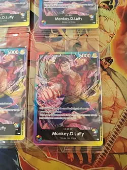 4x One Piece TCG Sealed 2nd Anniversary Pre-release Pack W Monkey D. Luffy P-043 - Image 3