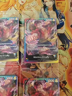 4x One Piece TCG Sealed 2nd Anniversary Pre-release Pack W Monkey D. Luffy P-043 - Image 4