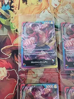 4x One Piece TCG Sealed 2nd Anniversary Pre-release Pack W Monkey D. Luffy P-043 - Image 5