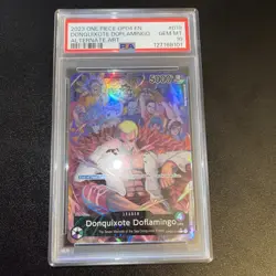 One Piece Donquixote Doflamingo Alternate Art Leader Op04-019 Psa 10 - Image 2