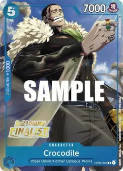 One Piece TCG Crocodile OP02-053 (Online Regional 2023) [Finalist] - Image 1