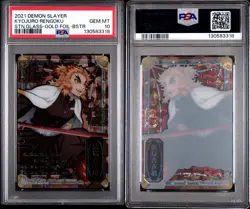 2021 CARDDASS DEMON SLAYER: KIMETSU NO YAIBA STAINED GLASS CARDS | GOLD FOIL - Image 1