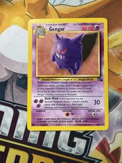 Gengar - 20/62 - Pokemon Fossil Unlimited Rare Card WOTC - Image 1
