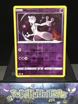 Pokemon Card Mewtwo 059/159 Reverse Holo Crown Zenith Near Mint - Image 1