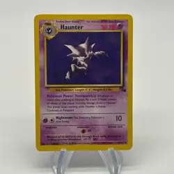 Haunter 21/62 - Rare - 1999 Fossil Set LP & NM Near Mint Authentic Pokemon Card - Image 1