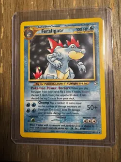Feraligatr - 4/111 - Pokemon Neo Genesis Unlimited Holo Rare Card WOTC LP - Image 1