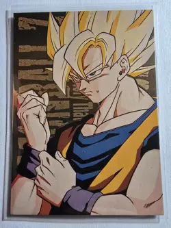 Goku Super Saiyan Gold Rare Dragon Ball Z Cards CCG Score 1999 - Image 1