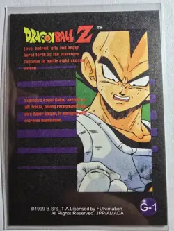 Goku Super Saiyan Gold Rare Dragon Ball Z Cards CCG Score 1999 - Image 2