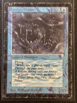 Magic the Gathering Phantom Monster Alpha Edition Regular Card Summon Phantasm - Image 1