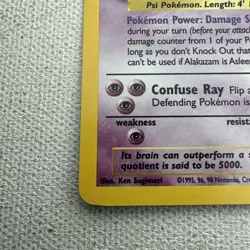 Alakazam - 1/130 - Pokemon Base Set 2 Holo Rare Card WOTC - Image 5