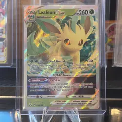 Pokemon TCG Leafeon VSTAR Holo Card 014/159 Crown Zenith NM Condition - Image 1
